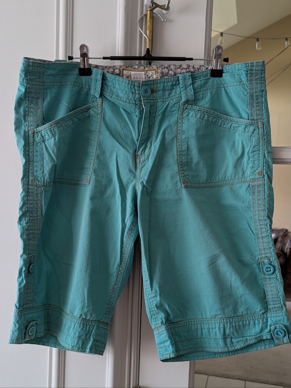 Aventura Bermuda Shorts Women's 12, Organic Cotton Twill Casual